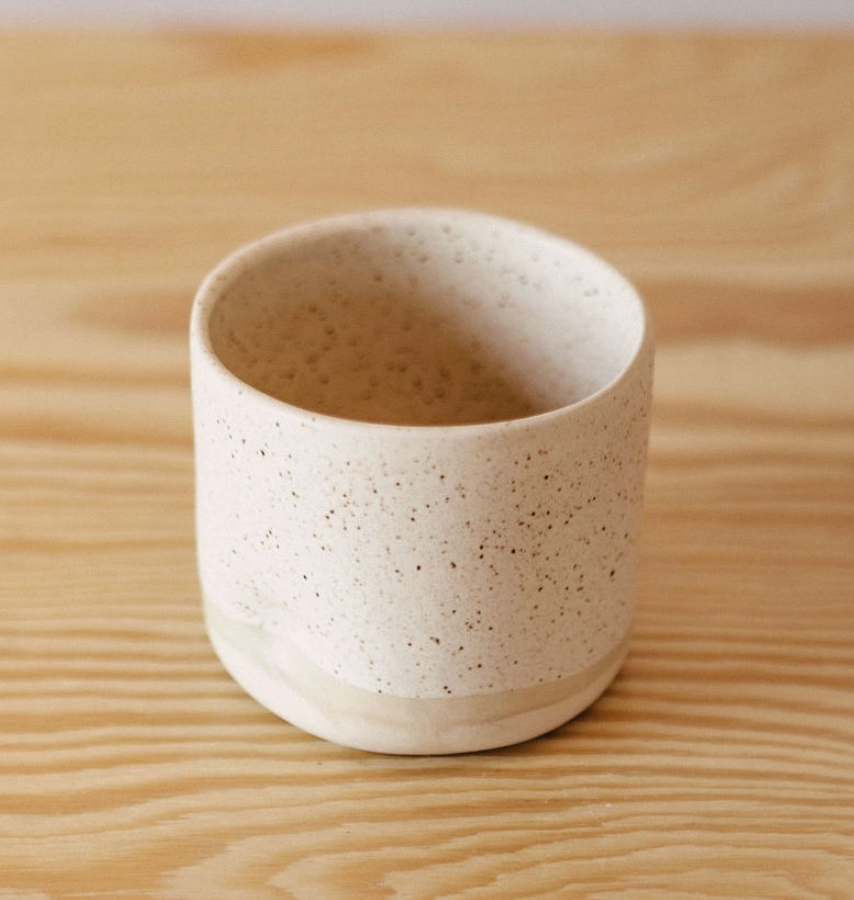 Ceramic Solid Short Mug - Alabaster — The DIME Store