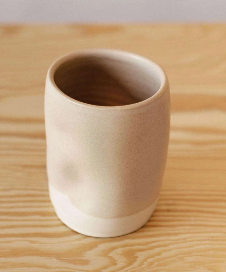 Ceramic Solid Short Mug - Alabaster — The DIME Store